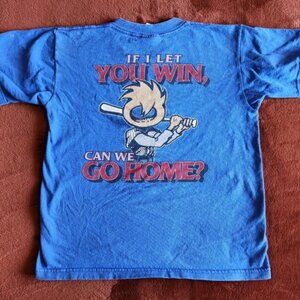 CHUMP by OGIO 90s Vintage Blue "If I Let You Win Can We Go Home". SZ MD.
